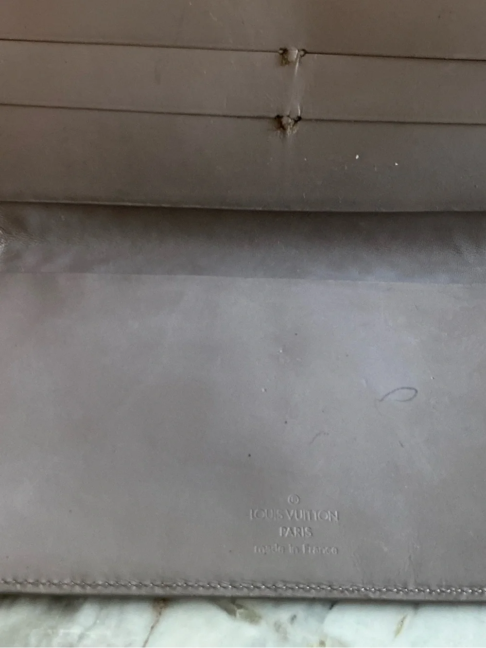 Louis Vuitton Epi Leather Envelope Clutch - Lilac Grey